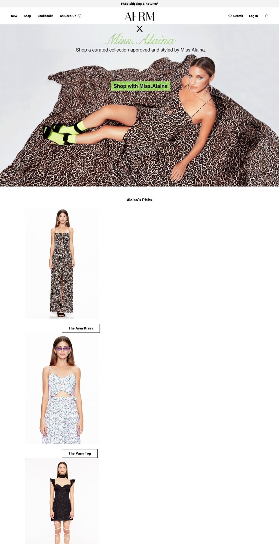 shopafrm.com shopify website screenshot