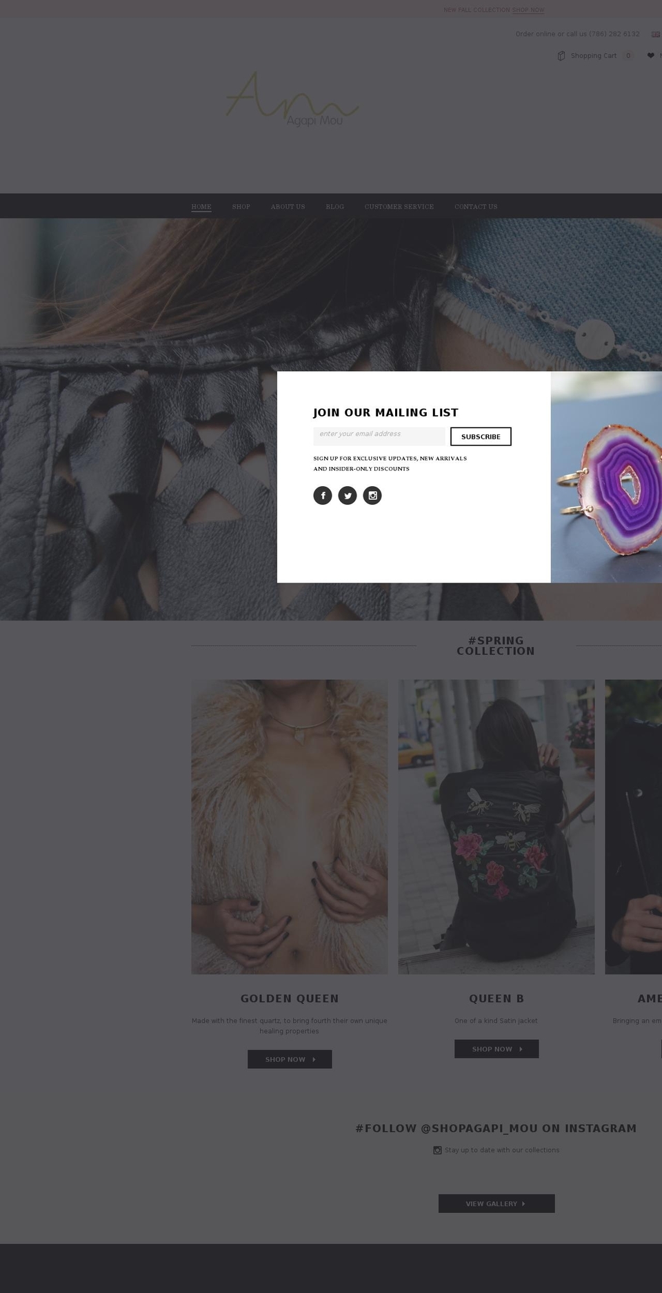 shopagapimou.com — Shopify storefront screenshot