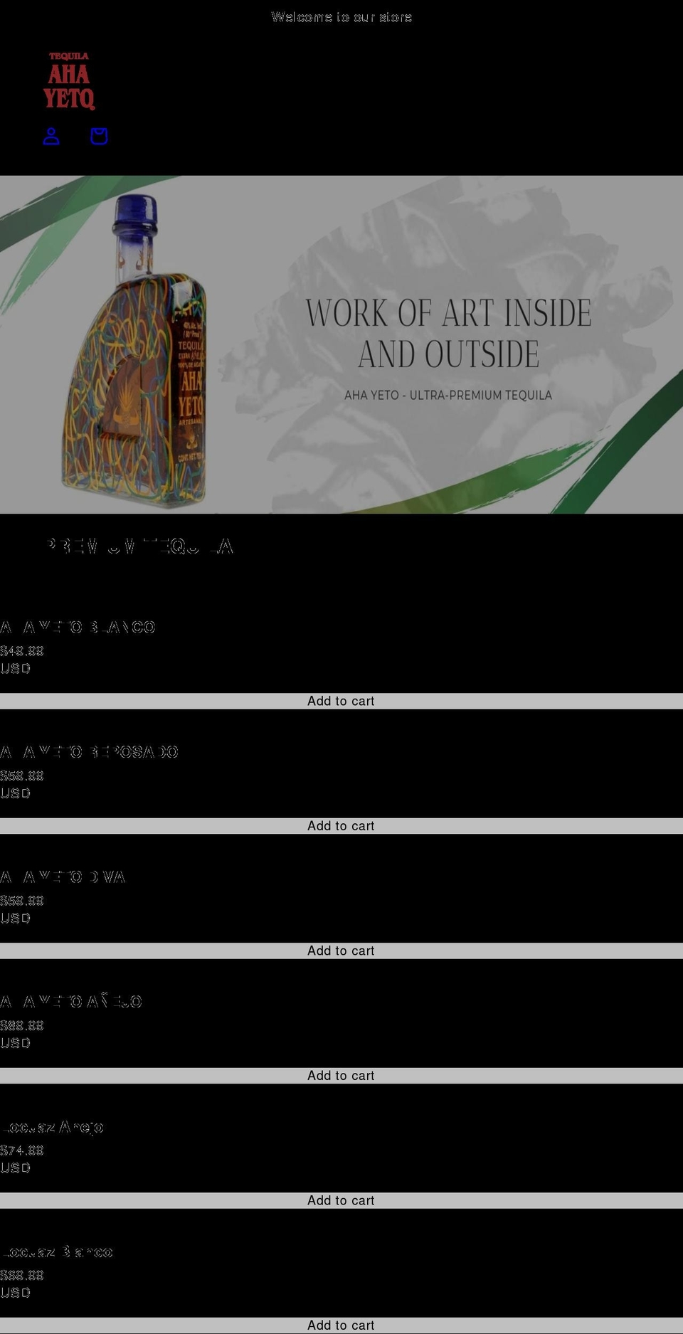 shopahayeto.com shopify website screenshot