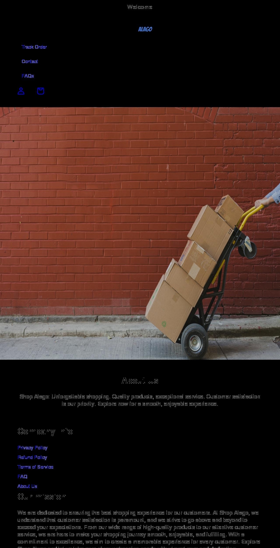 shopalago.com shopify website screenshot