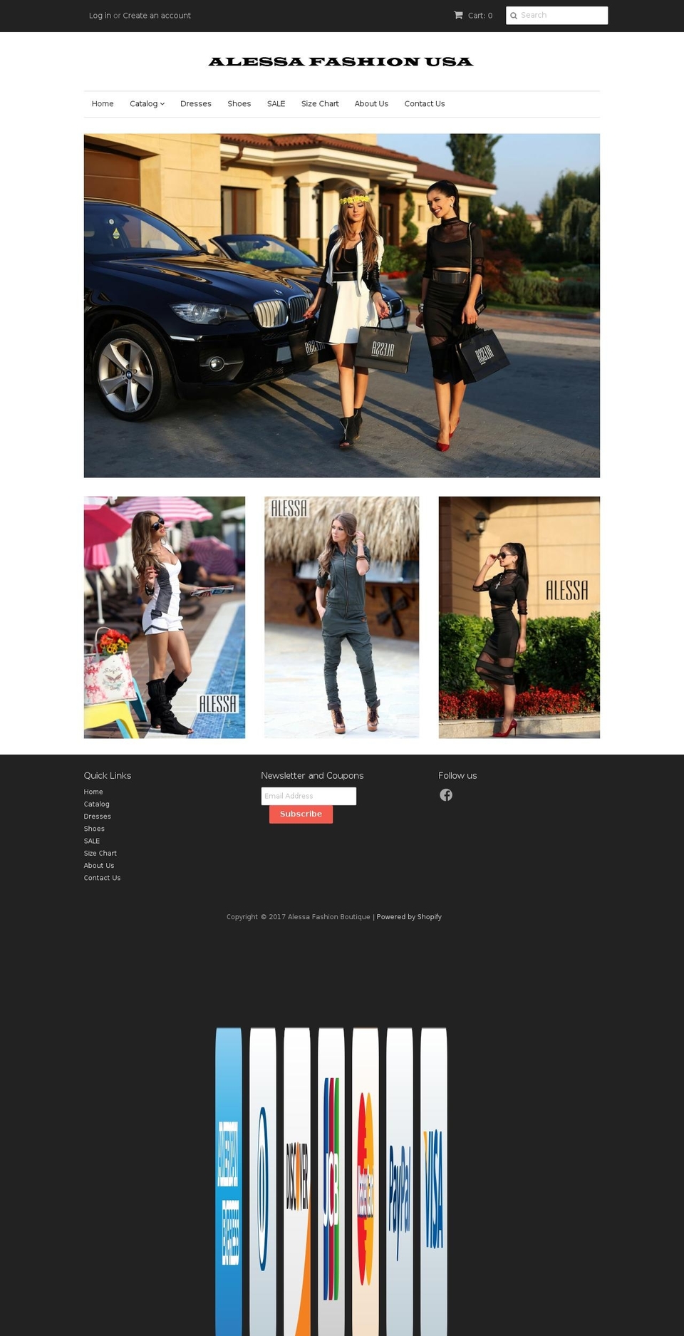 shopalessa.com shopify website screenshot
