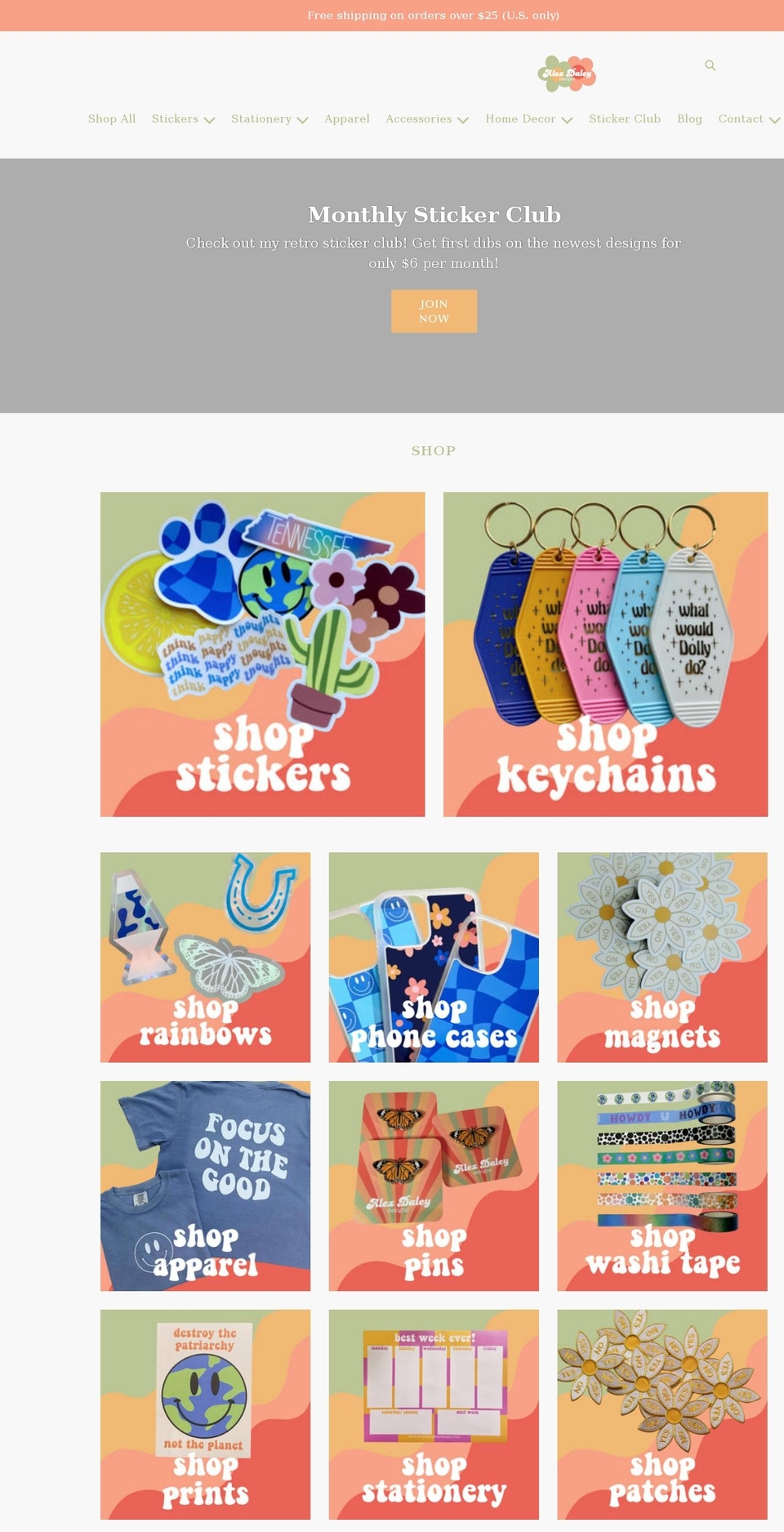 shopalexdaleydesigns.com shopify website screenshot