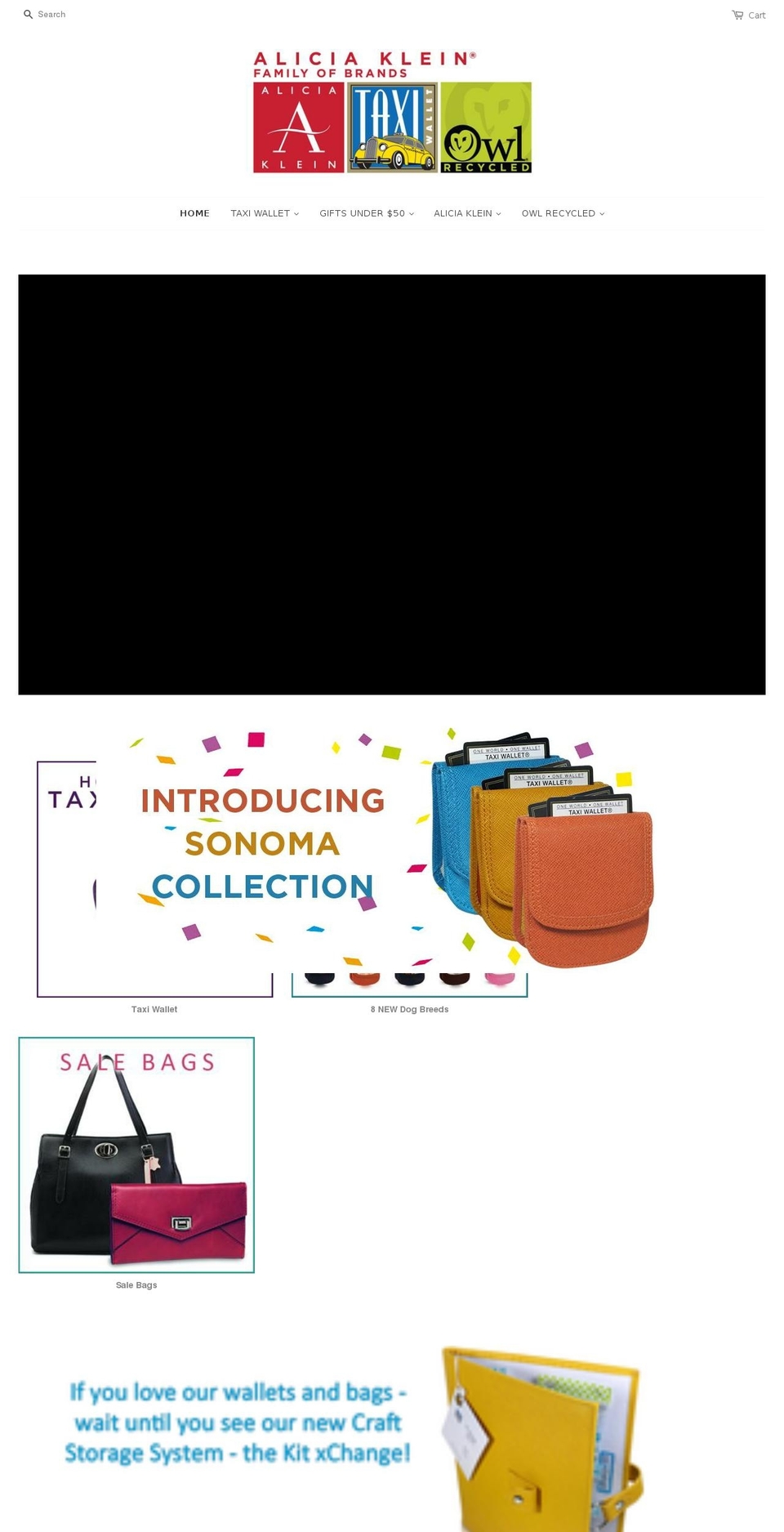 shopaliciaklein.com — Shopify storefront screenshot