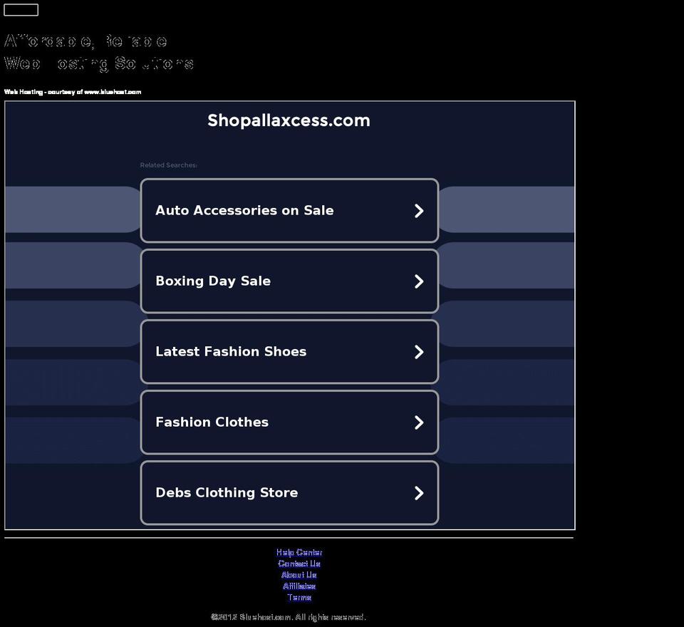 shopallaxcess.com — Shopify storefront screenshot