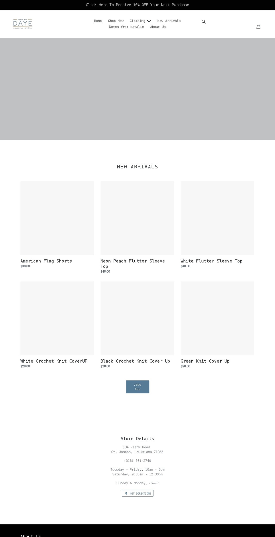 shopalldaye.com shopify website screenshot