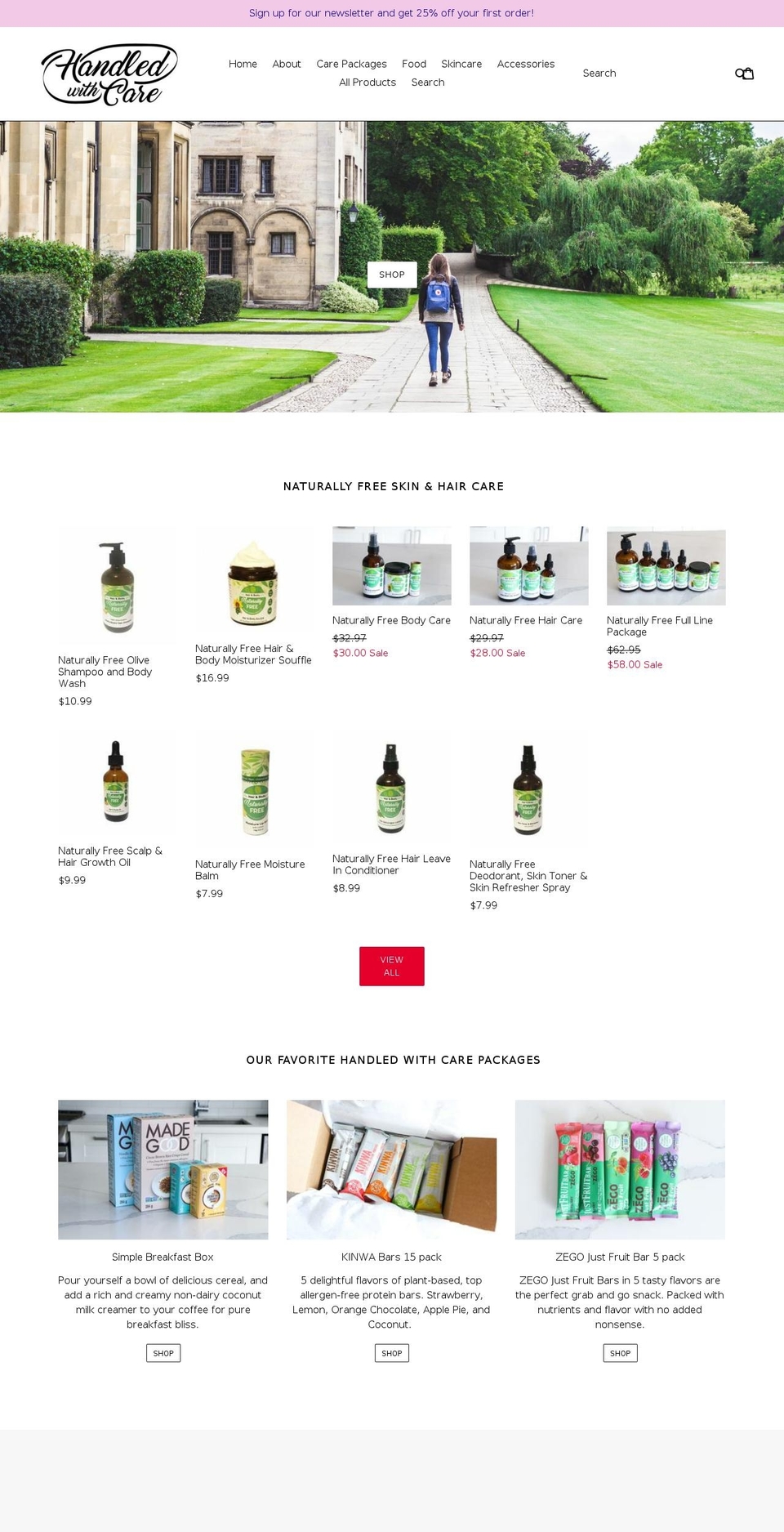 shopallergenfree.com — Shopify storefront screenshot