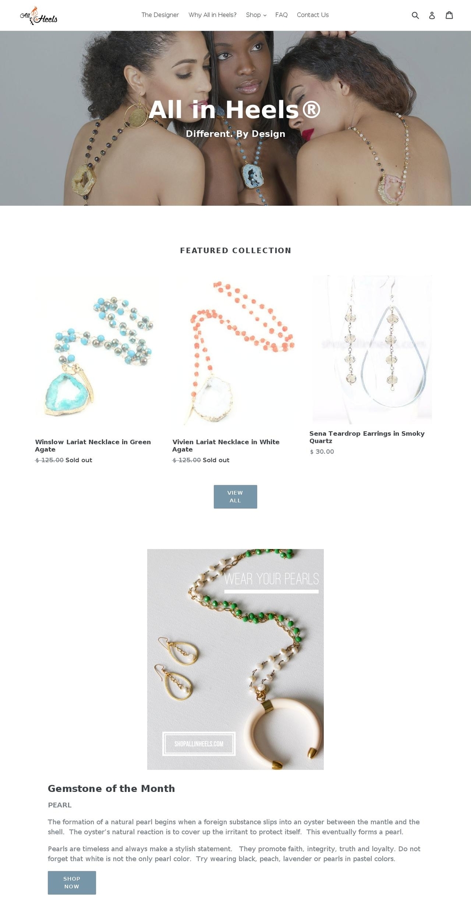 shopallinheels.com shopify website screenshot