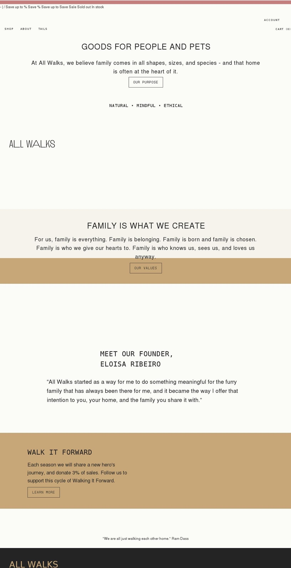 shopallwalks.com shopify website screenshot