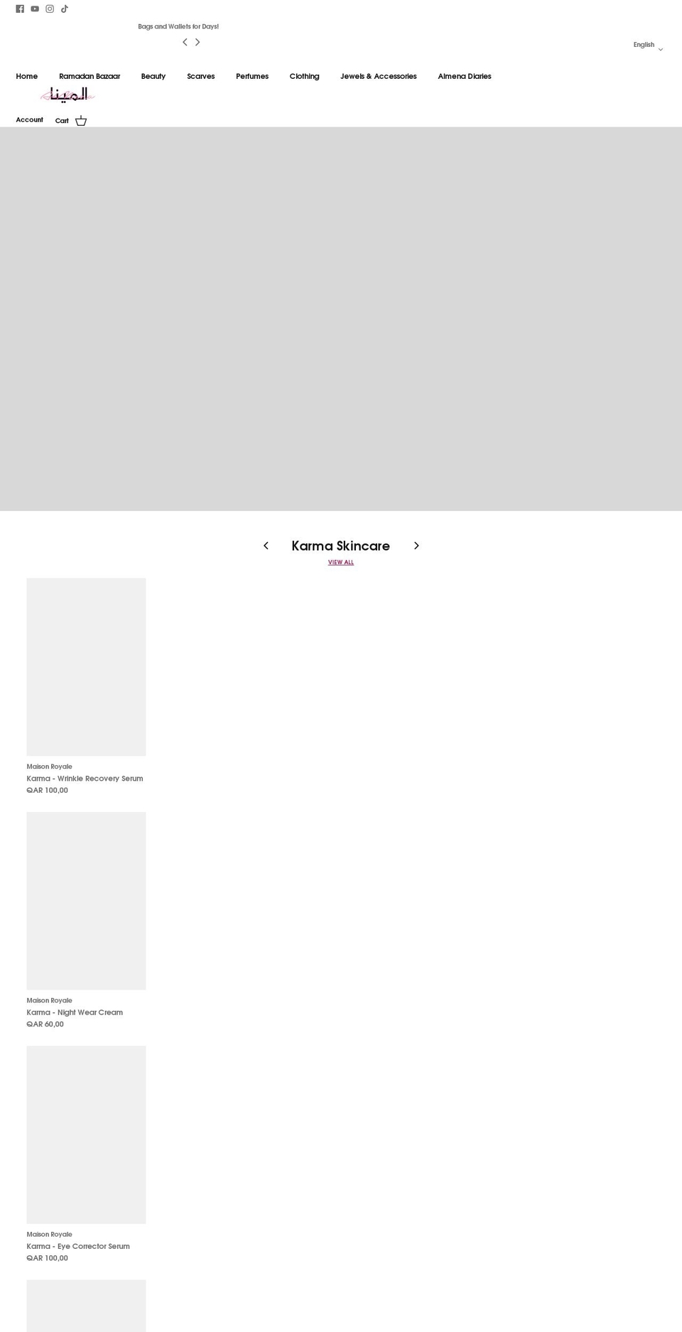 shopalmena.com shopify website screenshot