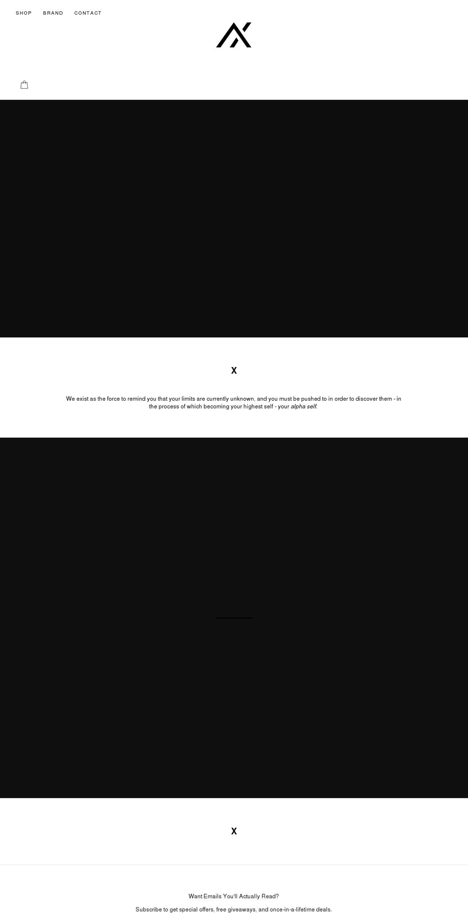 shopalphax.com shopify website screenshot