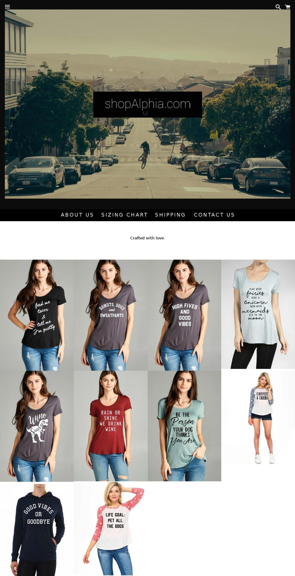shopalphia.com shopify website screenshot