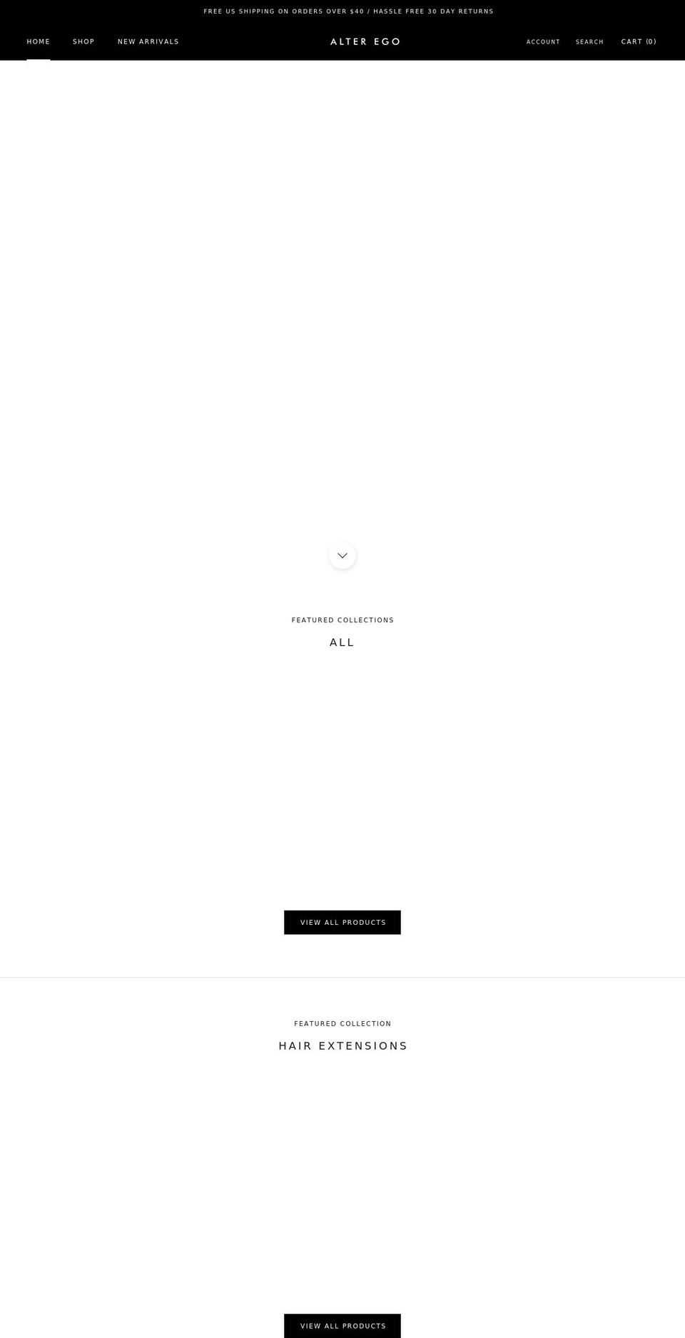 shopalterego.com shopify website screenshot