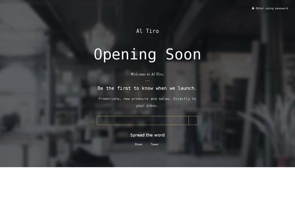 shopaltiro.com shopify website screenshot