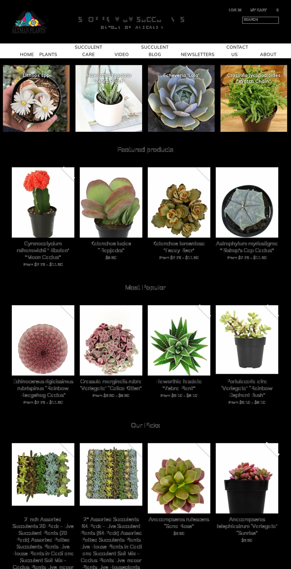 shopify-theme Shopify theme site example shopaltmanplants.com