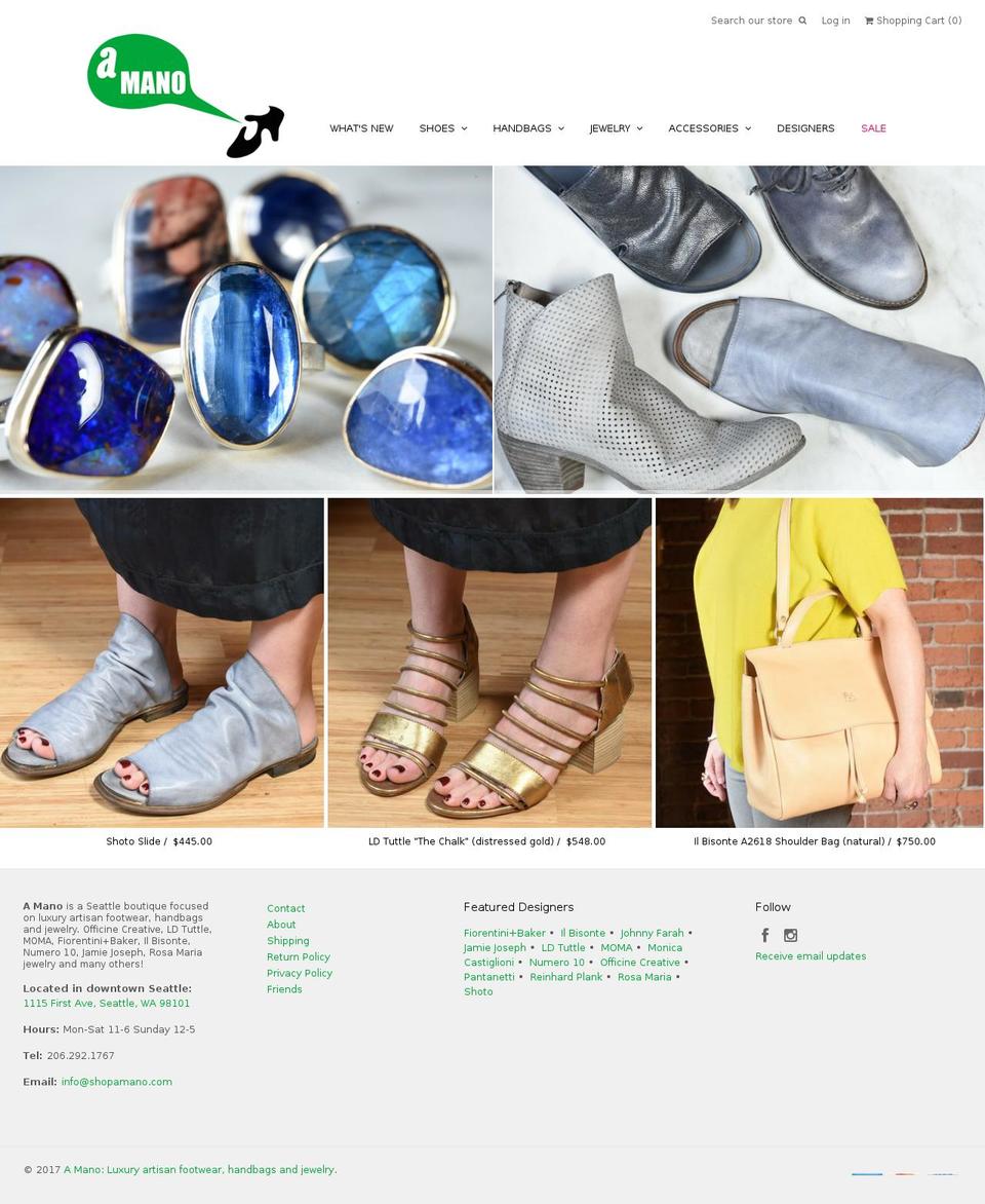 Be Yours Shopify theme site example shopamano.com