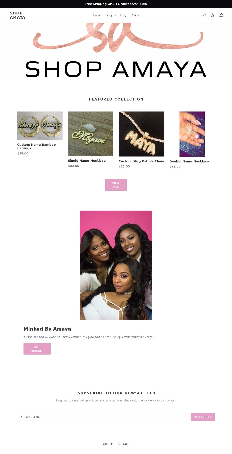 shopamaya.com — Shopify storefront screenshot