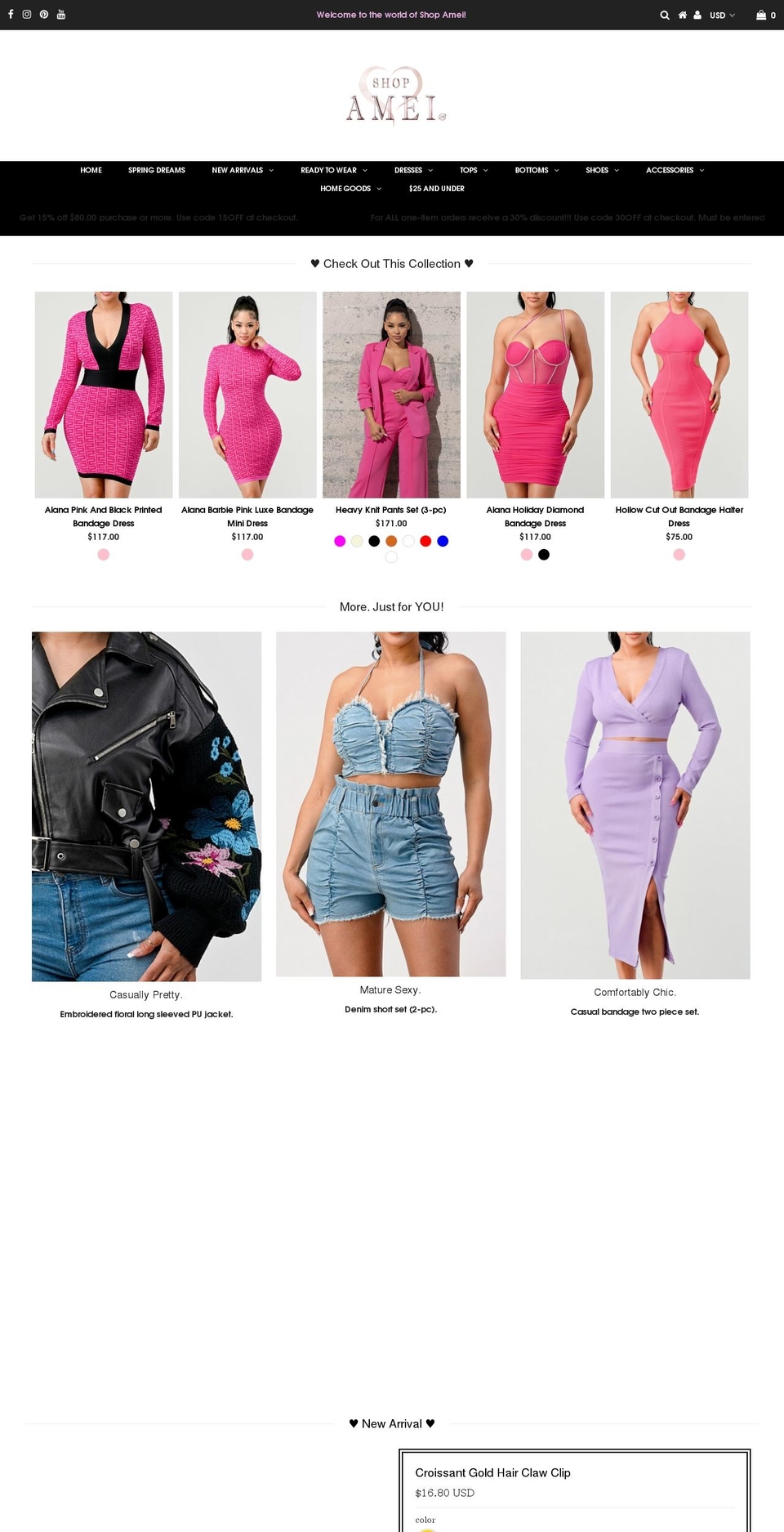 shopamei.com shopify website screenshot