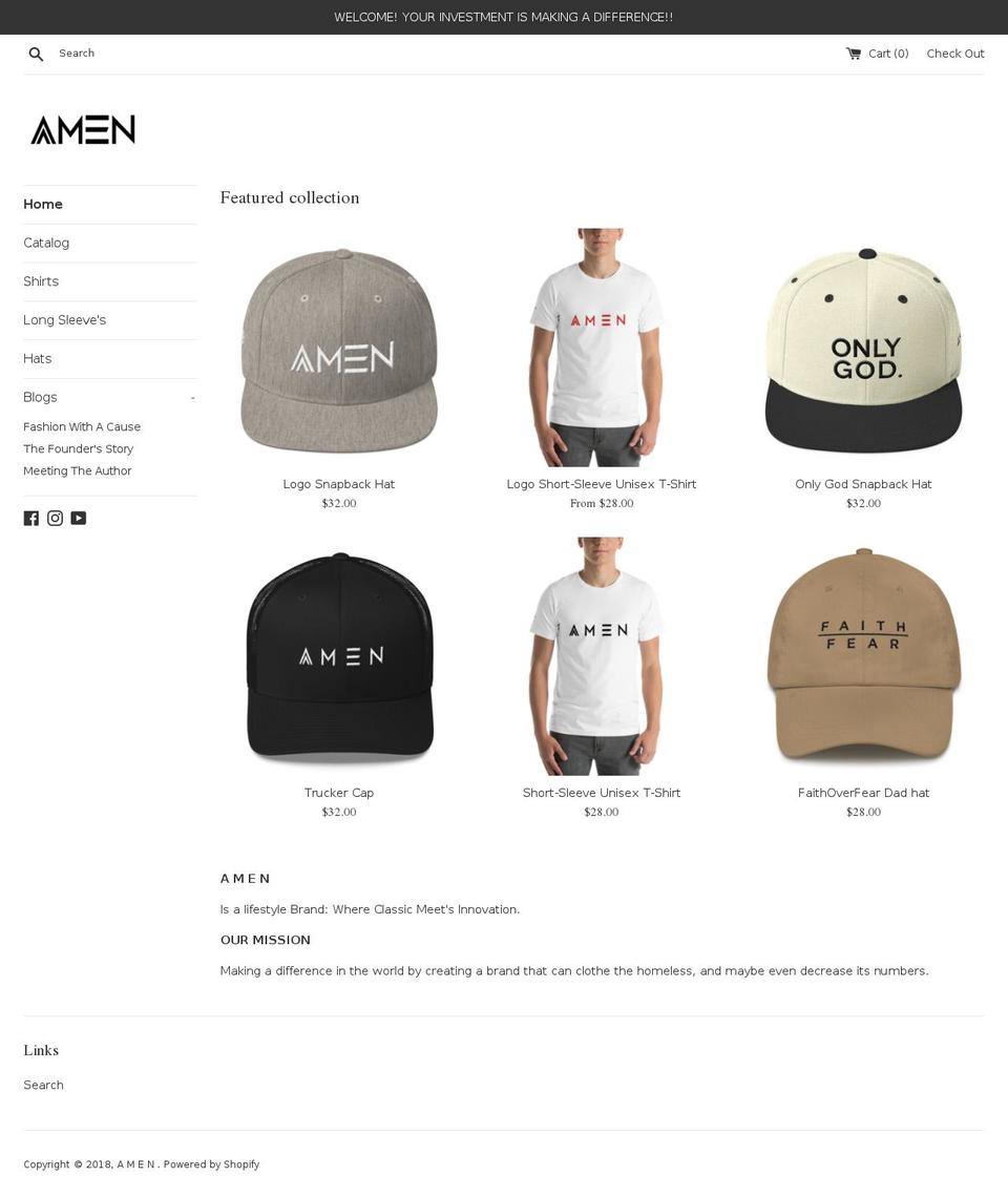 shopamen.com — Shopify storefront screenshot
