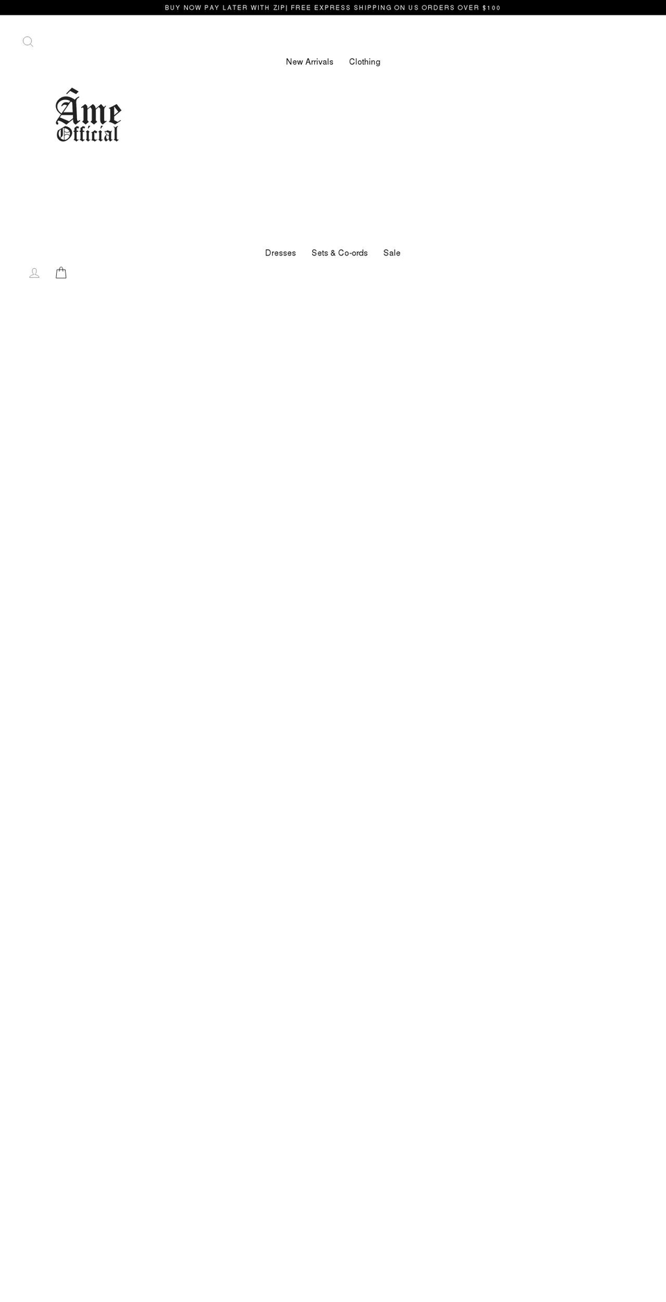 shopameofficial.com shopify website screenshot