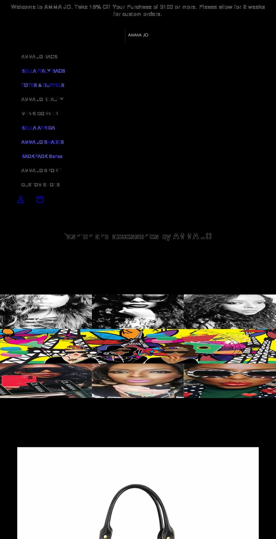 shopammajo.com shopify website screenshot