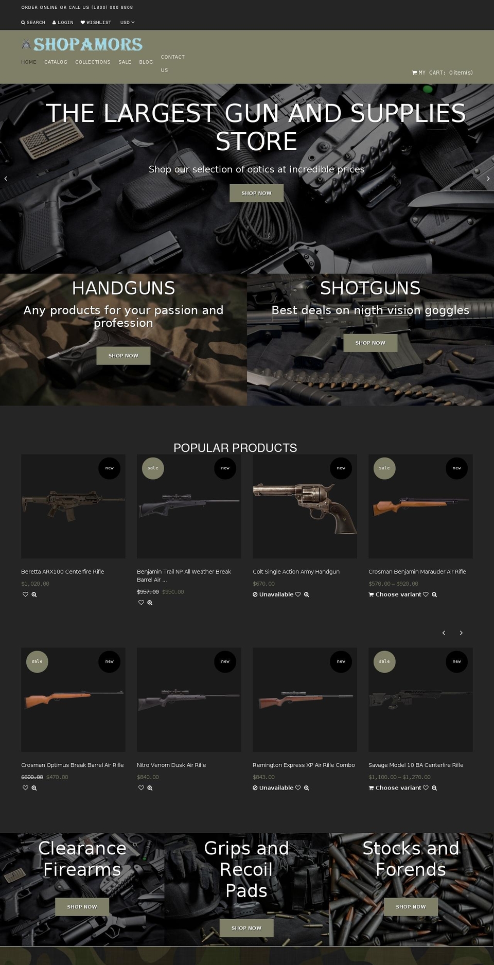 shopamors.com shopify website screenshot