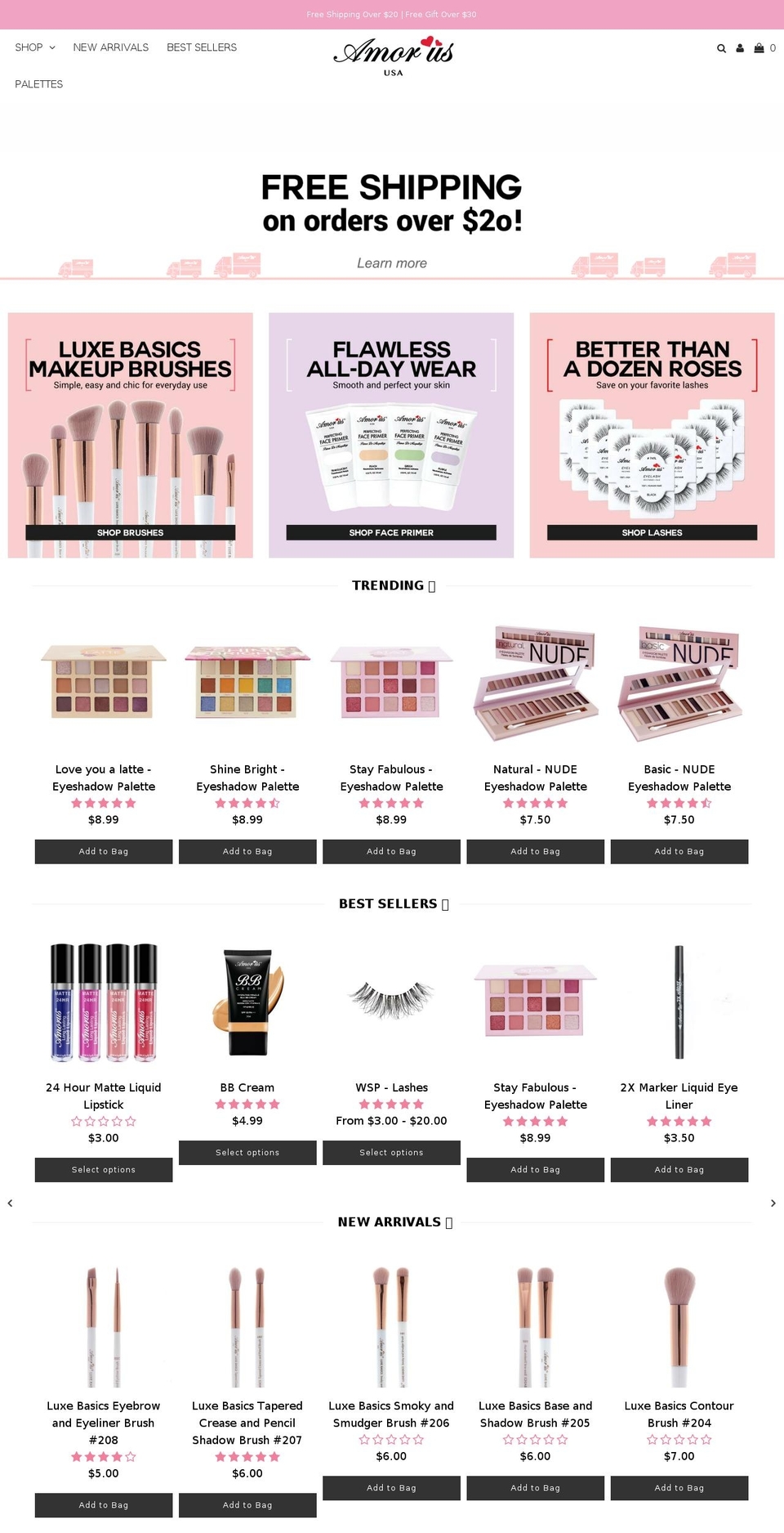 shopamorususa.com shopify website screenshot