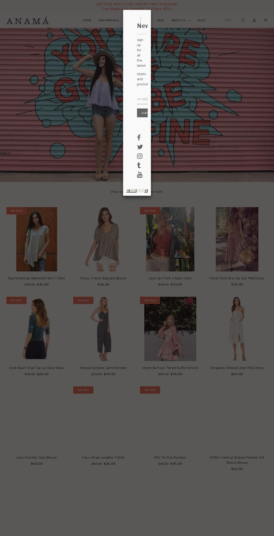 shopanama.com — Shopify storefront screenshot
