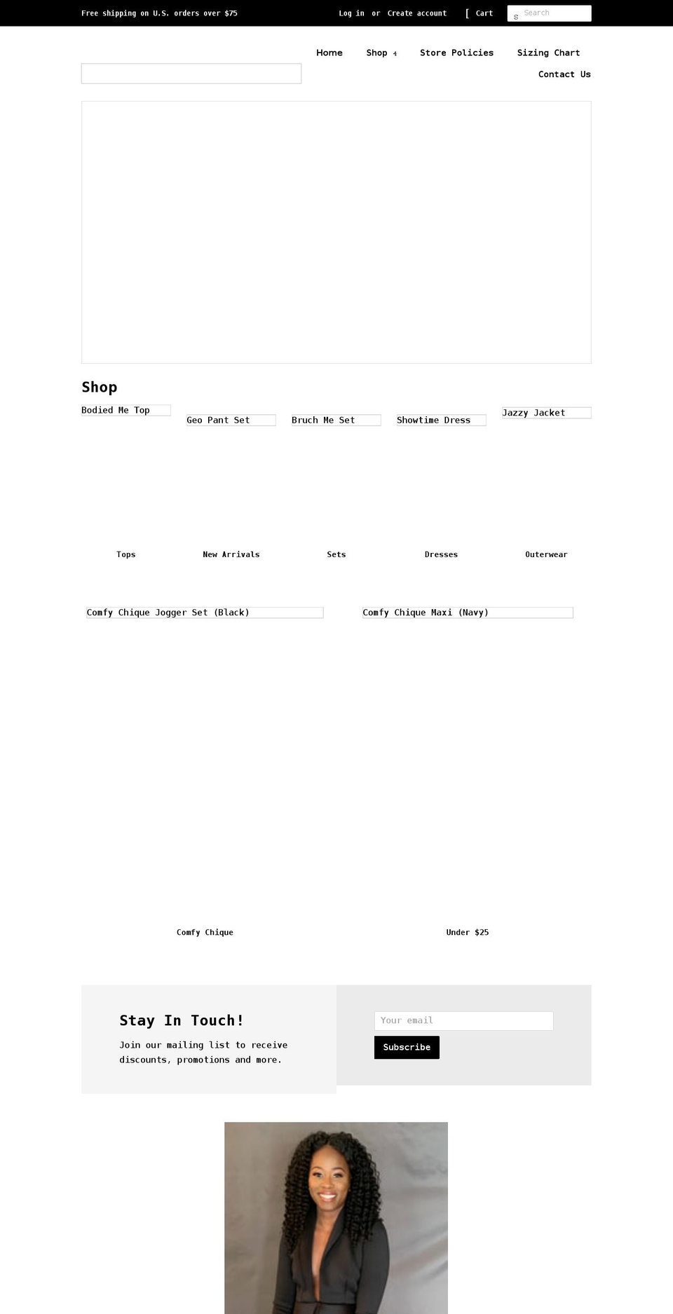 shopanboutique.com shopify website screenshot