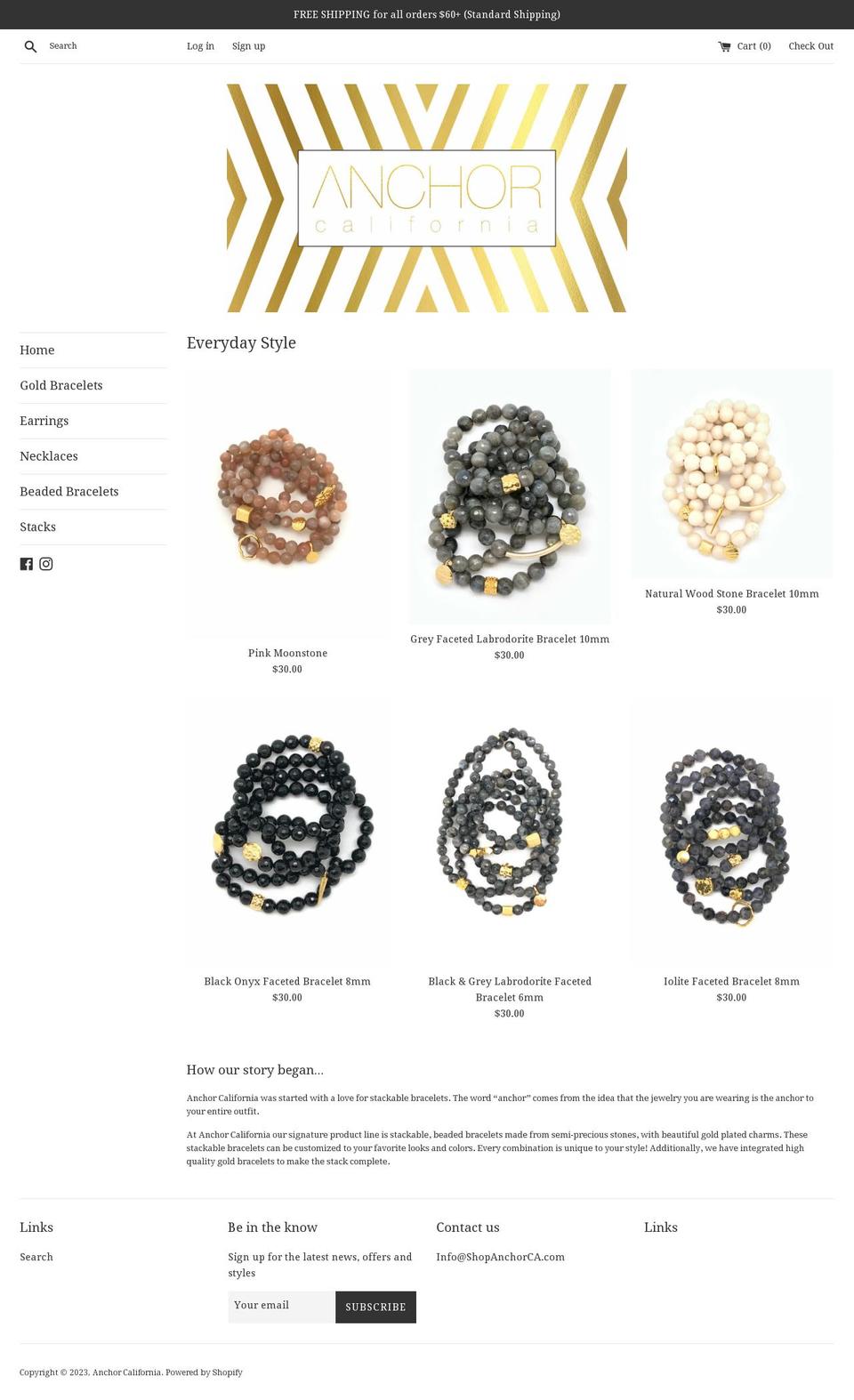 shopanchorca.com shopify website screenshot