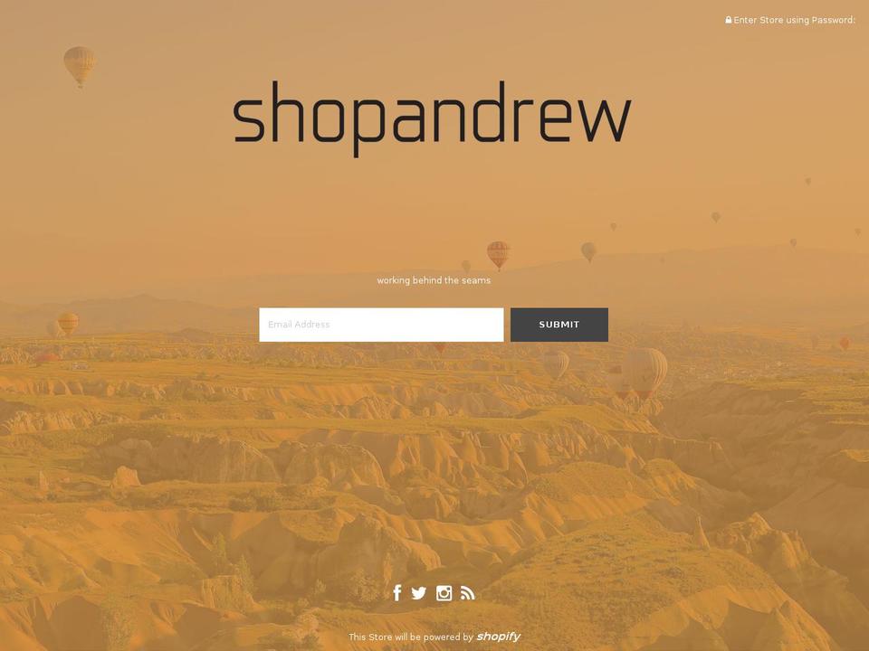 shopandrew.com shopify website screenshot