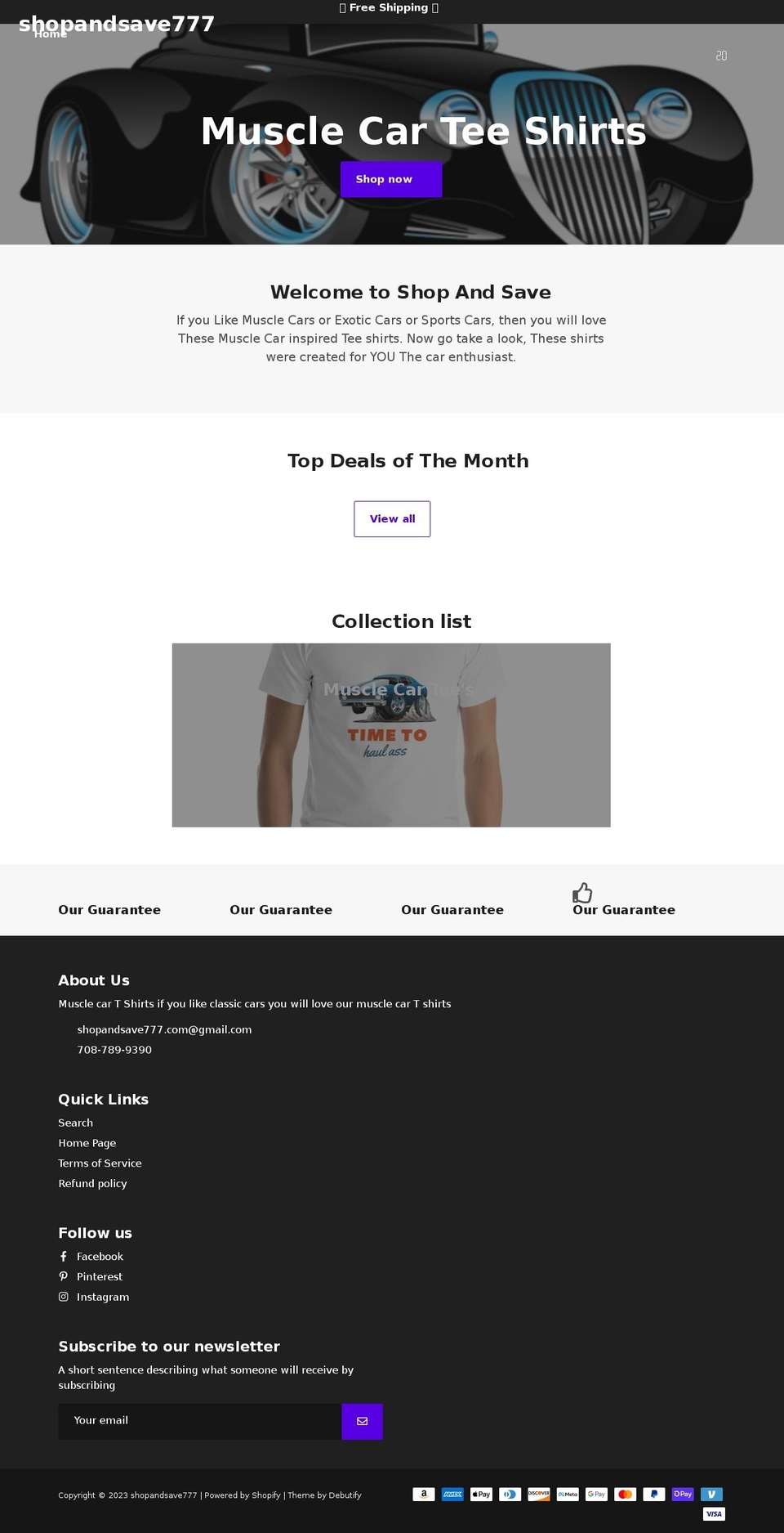 shopandsave777.com shopify website screenshot