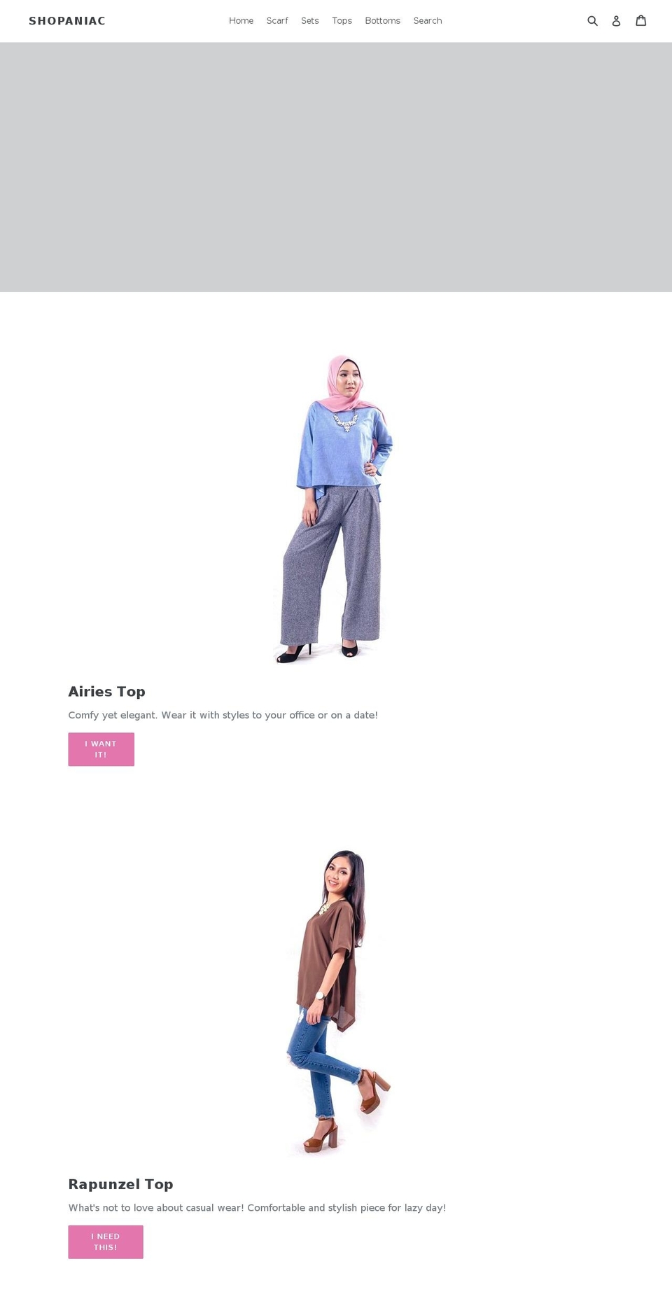 shopaniac.com shopify website screenshot