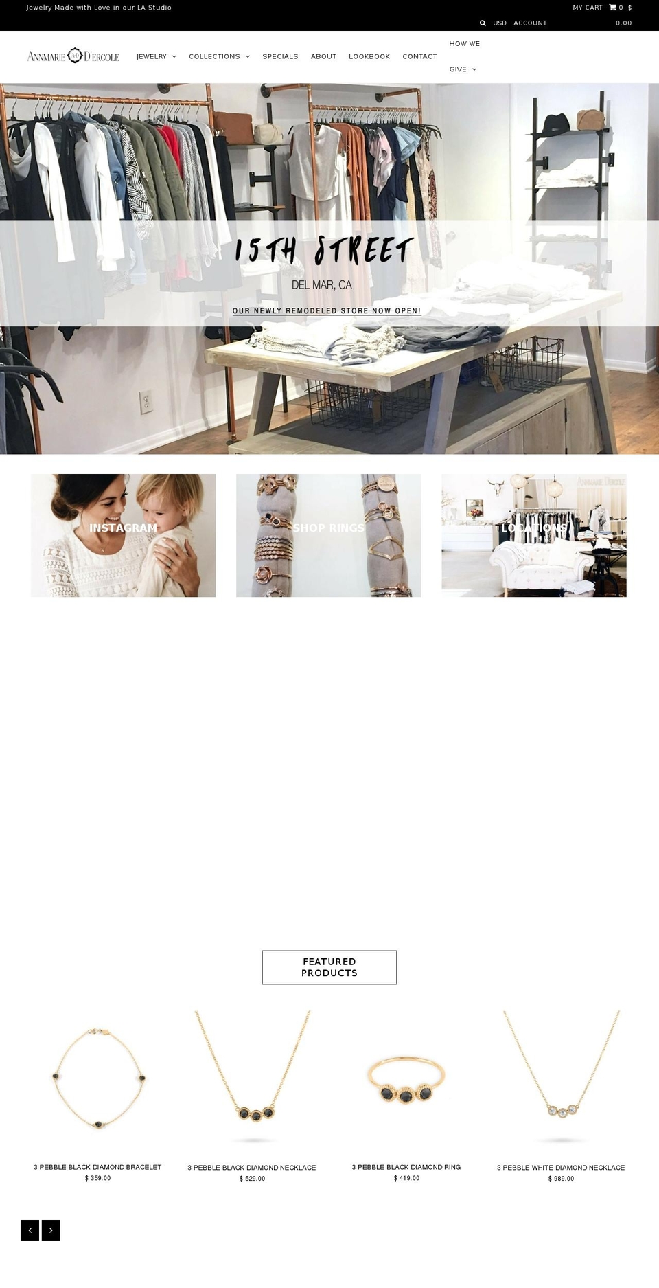 shopannmarie.com shopify website screenshot