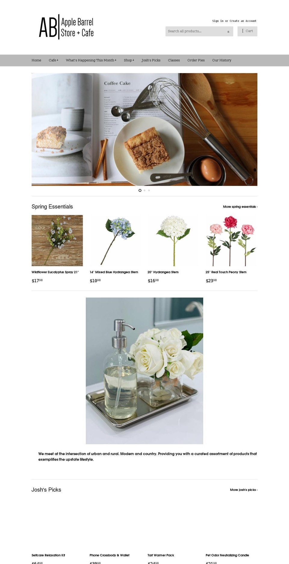 shopapplebarrel.com shopify website screenshot