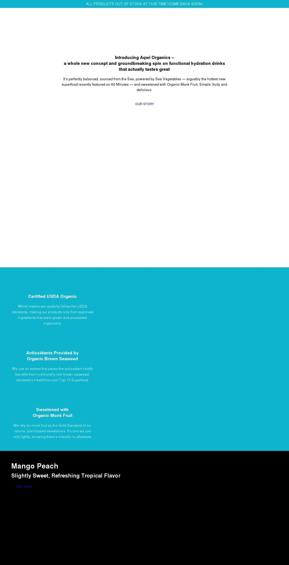 shopaqwi.com shopify website screenshot