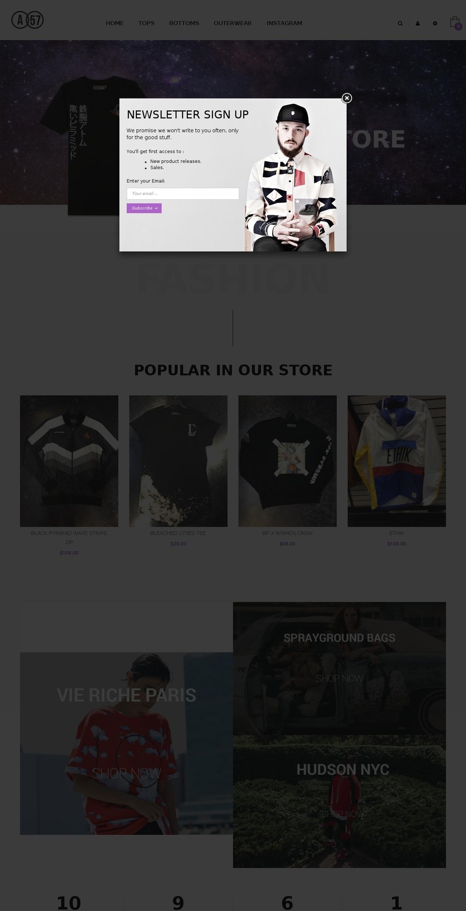 shoparea57.com shopify website screenshot