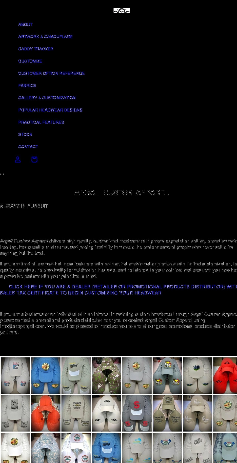 shopargali.com shopify website screenshot