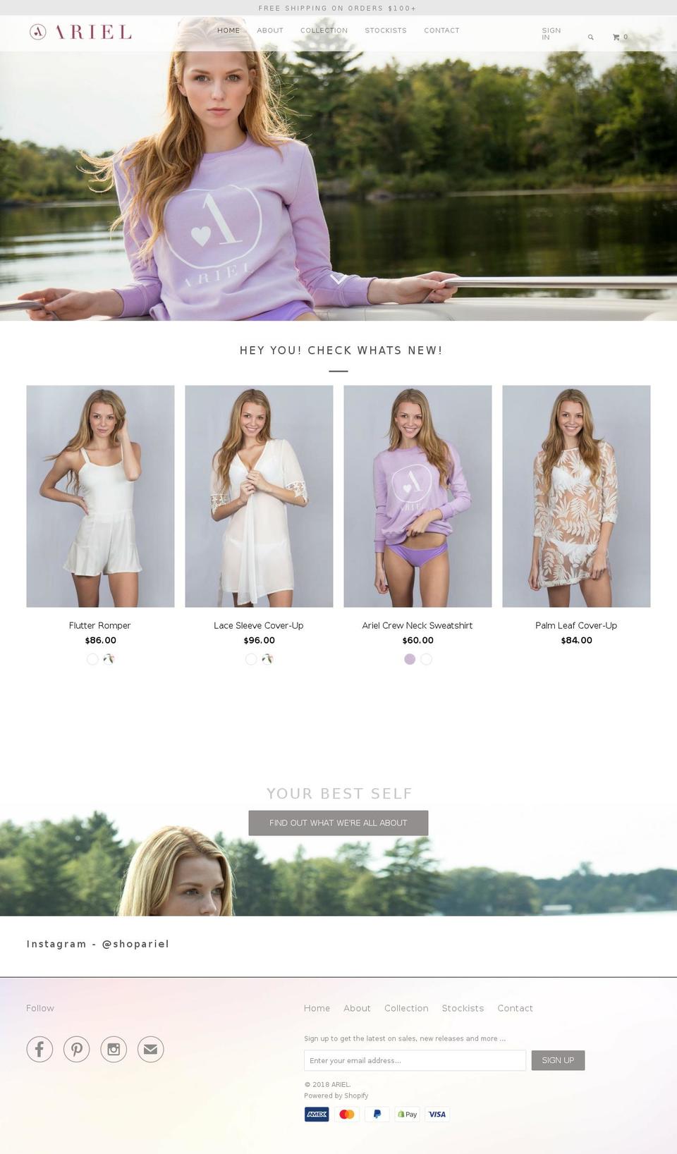 shopariel.com — Shopify storefront screenshot