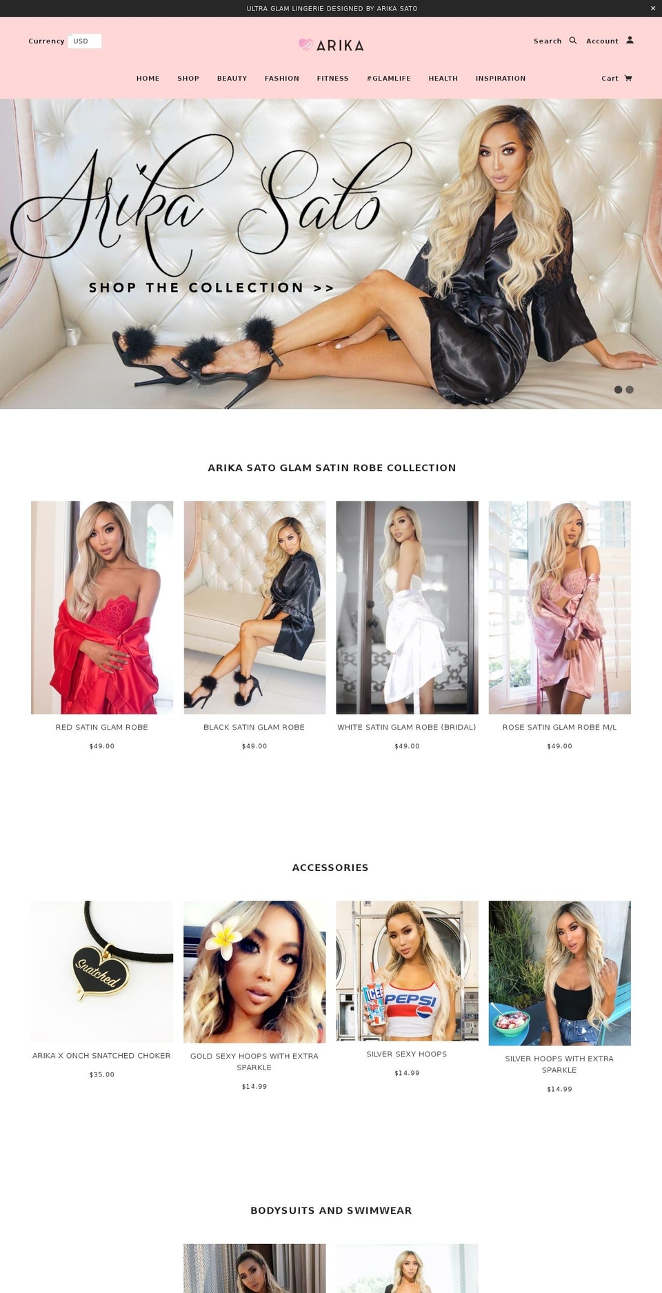 shoparikasato.com shopify website screenshot