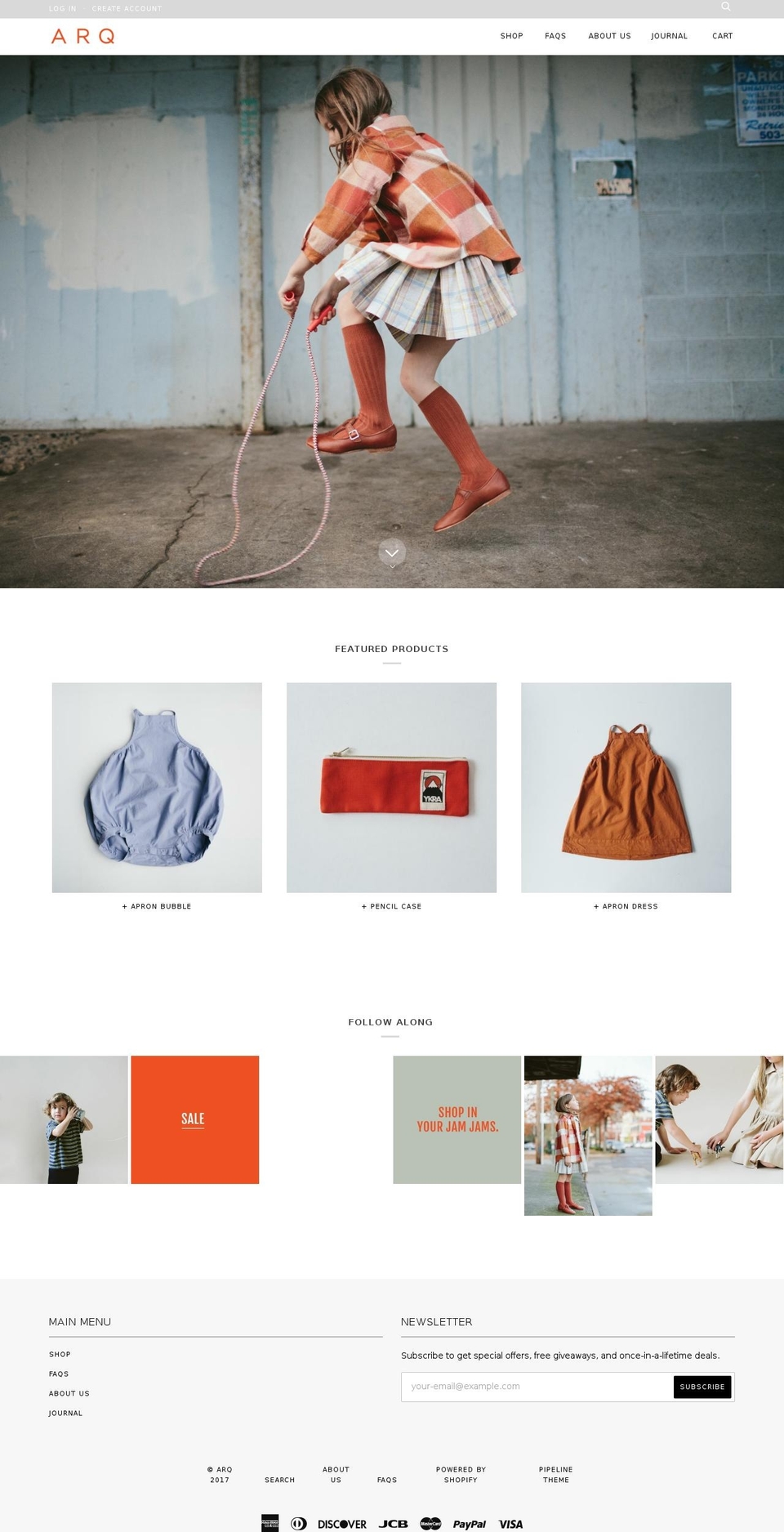 shoparq.com shopify website screenshot