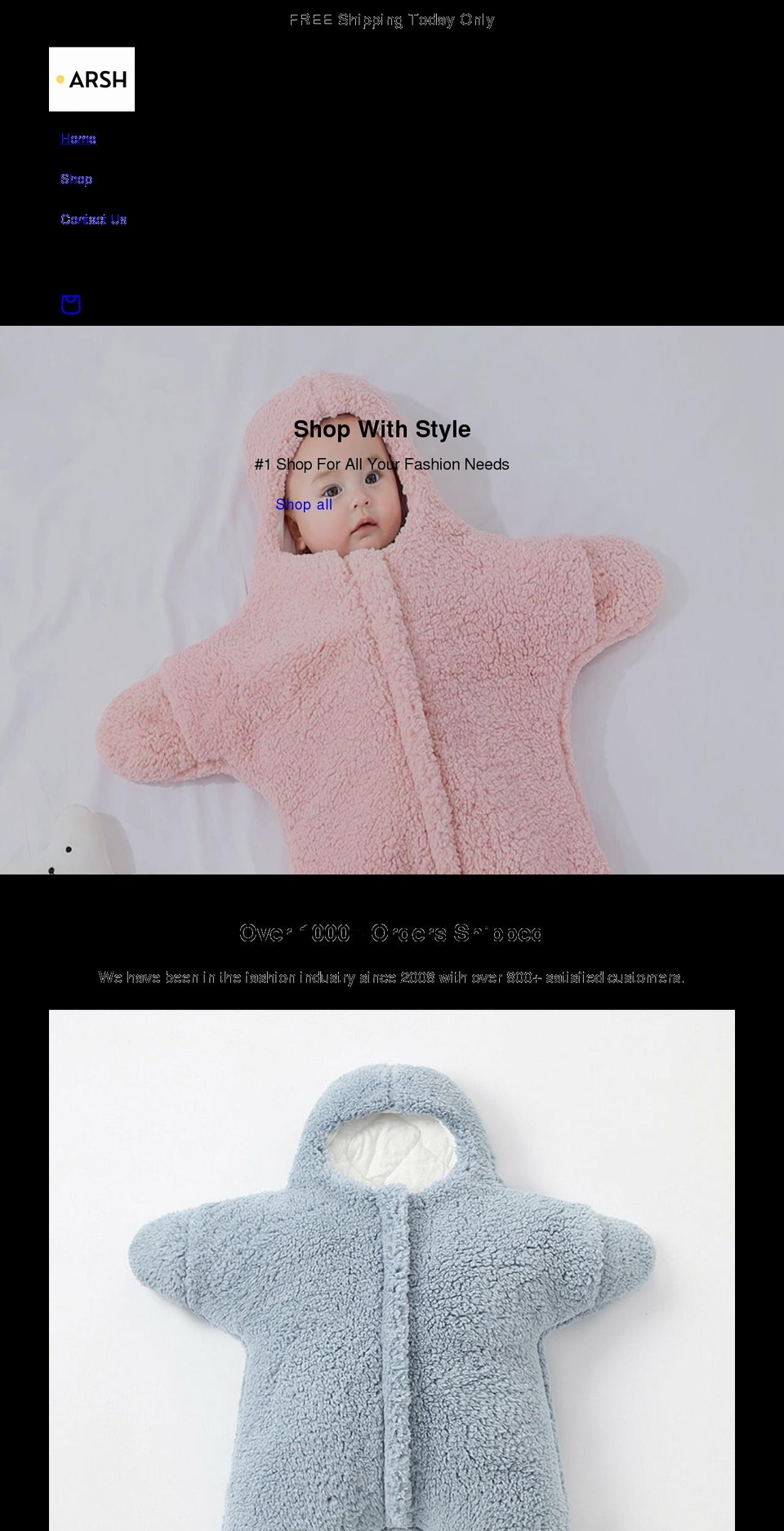 shoparsh.com shopify website screenshot