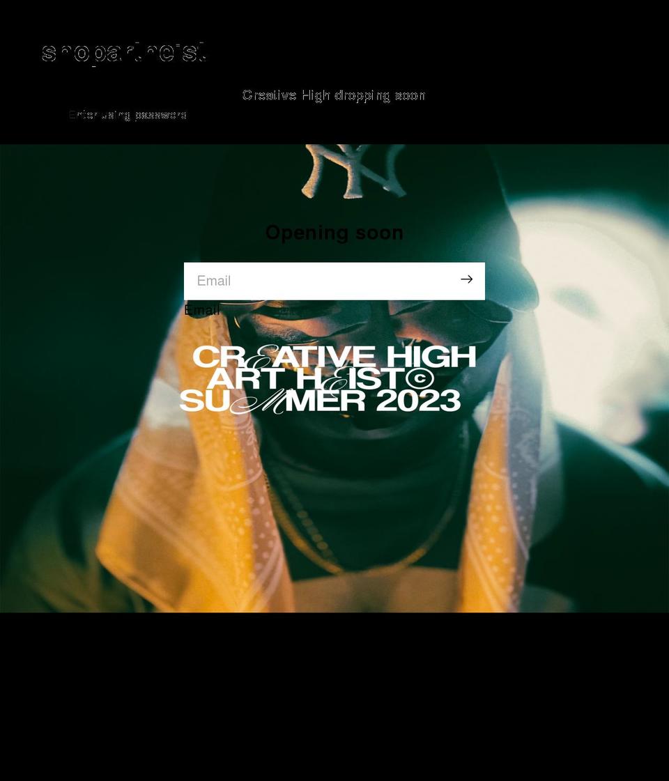 shopartheist.com shopify website screenshot