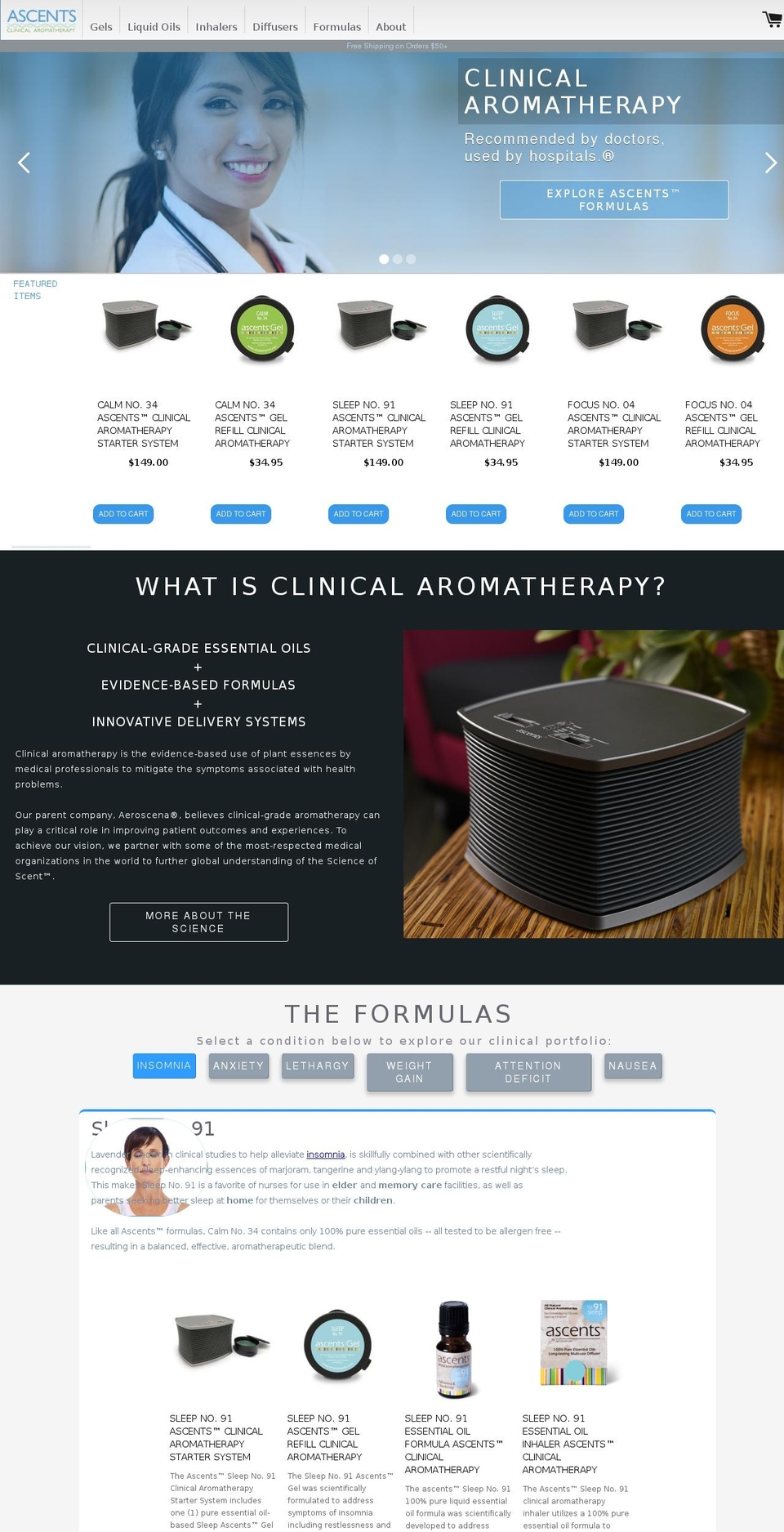 shopascents.com shopify website screenshot