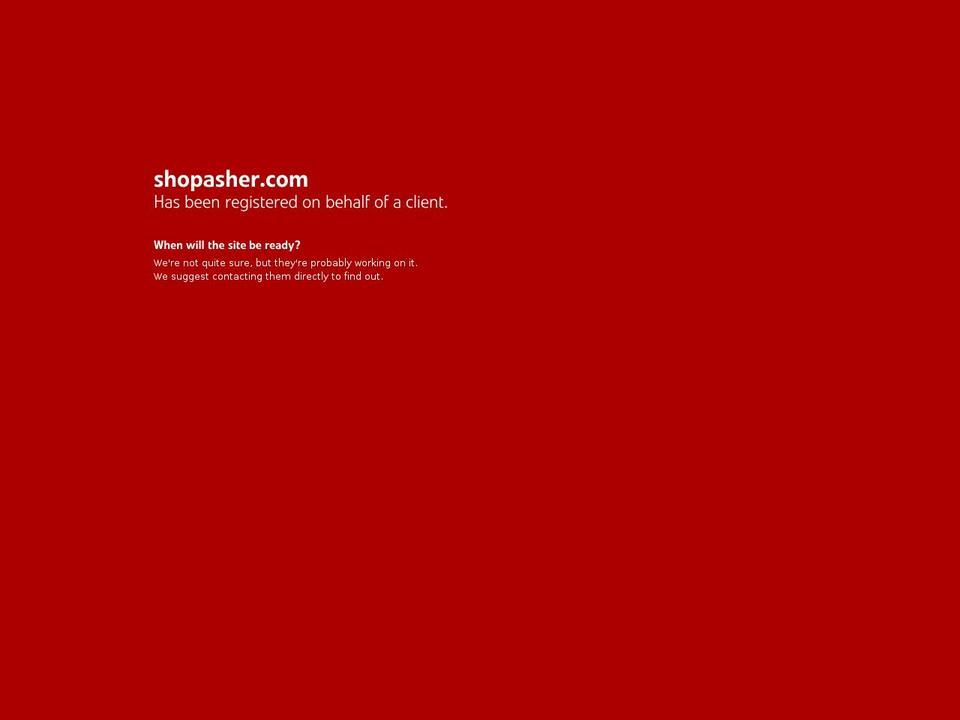 shopasher.com — Shopify storefront screenshot