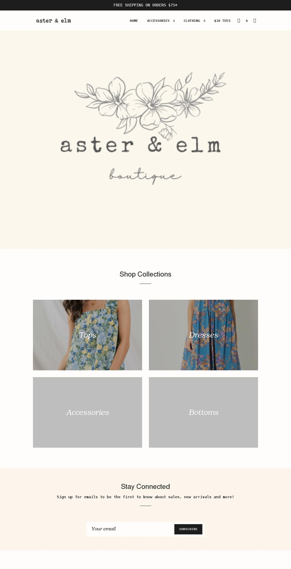 shopasterandelm.com shopify website screenshot