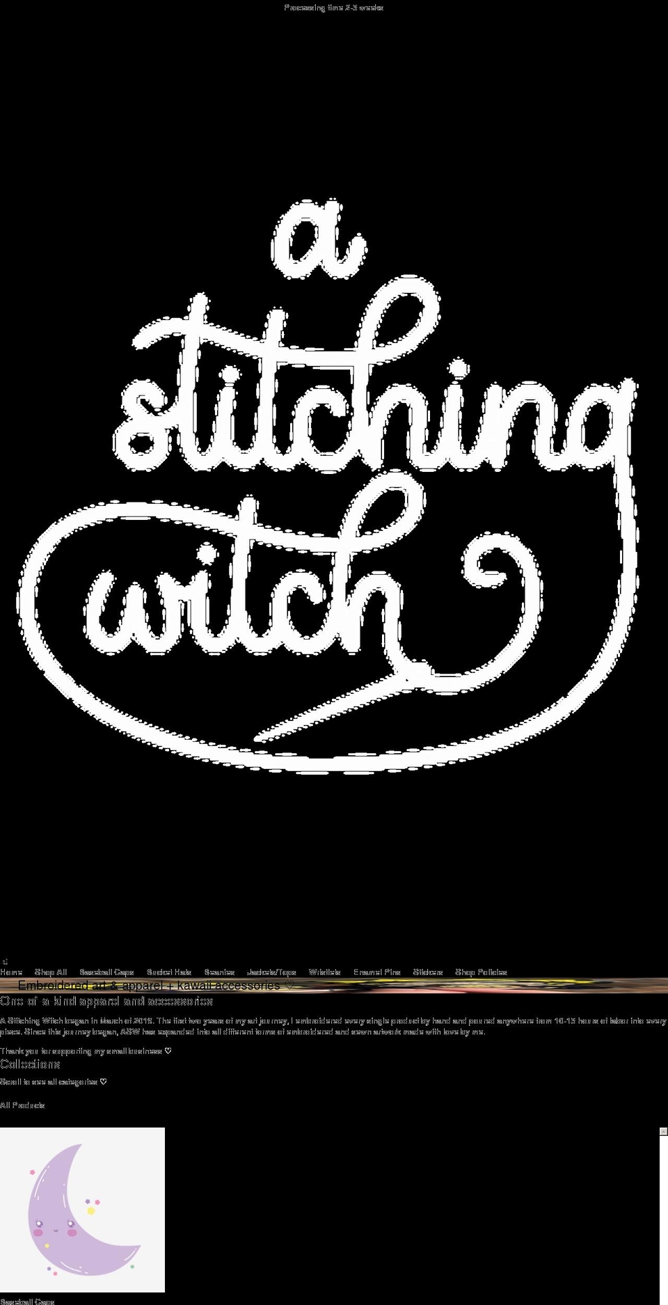 shopastitchingwitch.com shopify website screenshot