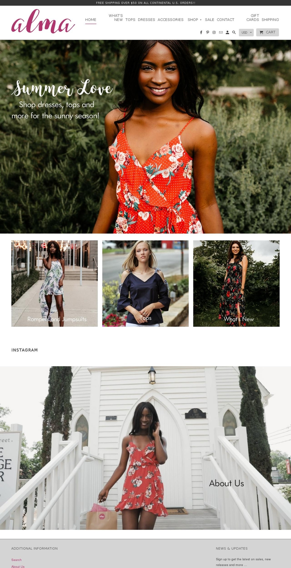 shopatalma.com — Shopify storefront screenshot