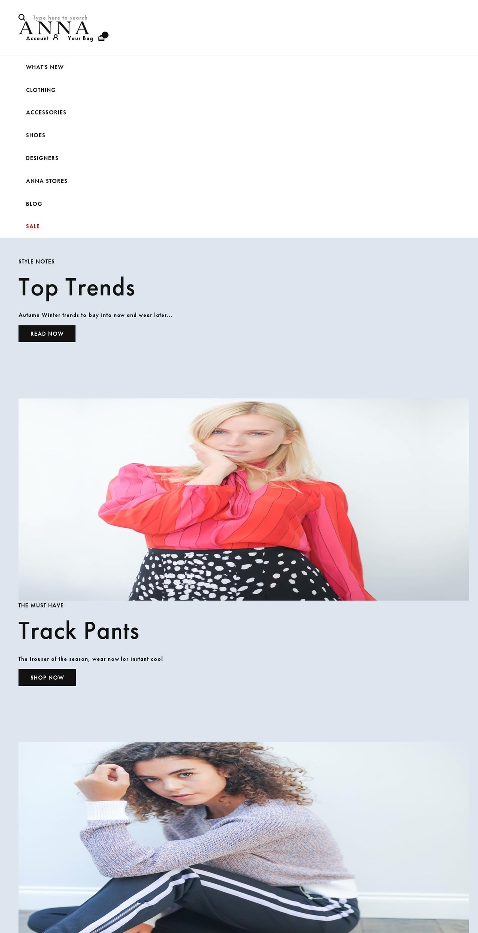 shopatanna.com — Shopify storefront screenshot