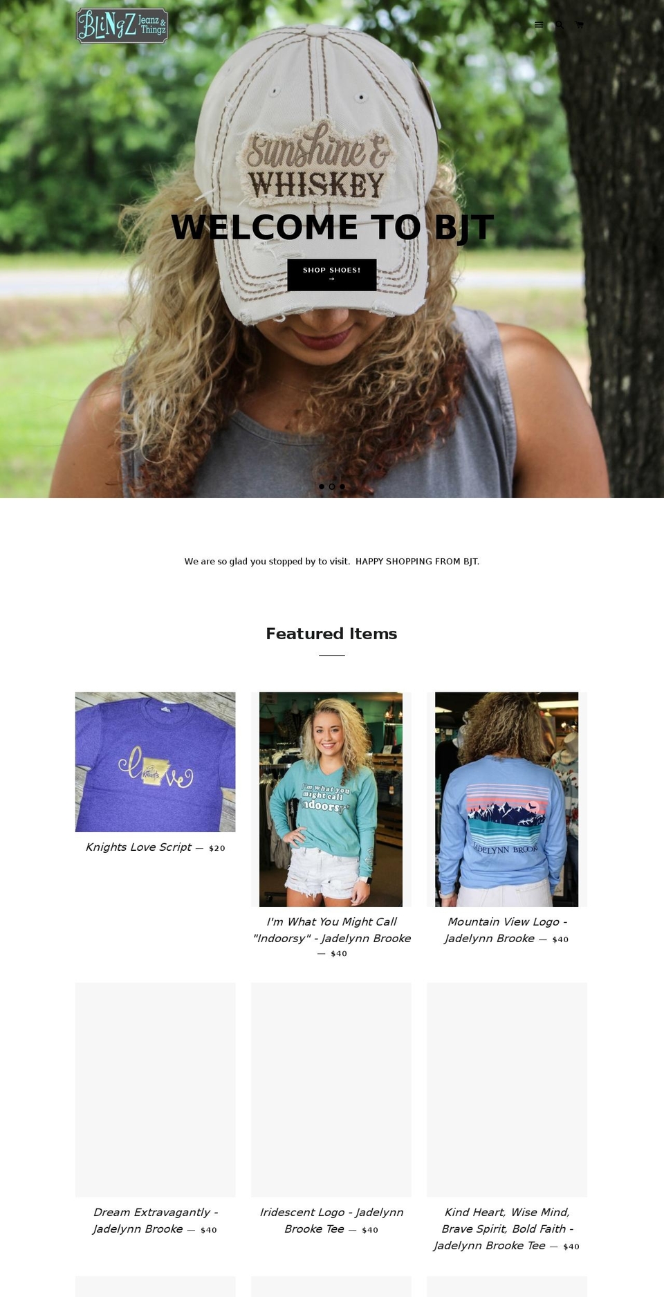 shopatbjt.com shopify website screenshot