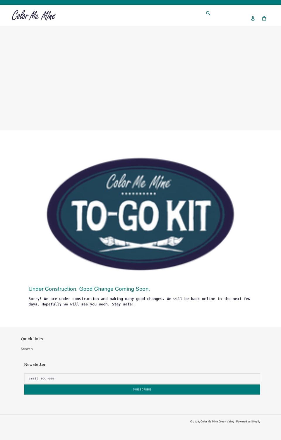 Color me mine theme Shopify theme site example shopatcmmgreenvalley.com